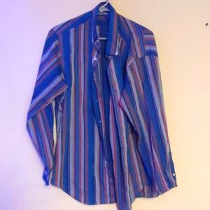 Striped Long Sleeve Button Up